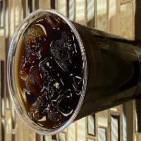 Iced cafe de olla  · 16 oz. Iced sweetened Mexican coffee brewed with cinnamon. 