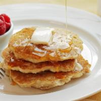 Pancakes! (Don't forget your add-ons!) - New Item · 3 Stack of delicious buttermilk pancakes and comes with Syrup on the side.  Don't forget to ...