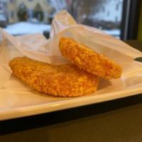 Hashbrowns · Crispy, crunchy hashbrowns (these are gluten free, but are prepared in a shared fryer).