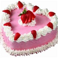 Heart Ice Cream Cake · Moist, yellow cake and our award-winning vanilla ice cream adorned with sugar roses await yo...