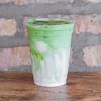 Matcha Latte · Hot or iced, hint of agave.