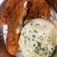 Fried Breaded fish fillet  · Breaded fish fillet deliciously seasoned and fried to perfection. Soft on the inside and cri...