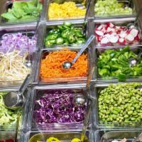 Your Salad Your Way · Choose a base, toppings, dressing. Extra toppings, dressings, cup of soup for an additional ...