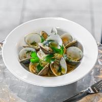 Pasta with Clams Sauce · Pasta and littleneck clams in a white wine and garlic sauce.