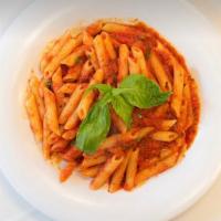 Pasta All'' Arrabbiata · Pasta with a spicy tomato sauce, garlic, parsley.