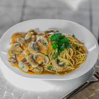 Marsala · Mushroom and Marsala wine sauce. Served with pasta