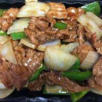 B2. Pepper Steak · Stir-fried steak with vegetables and a savory sauce.