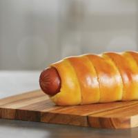 Pretzel Dog · All beef with cheese.