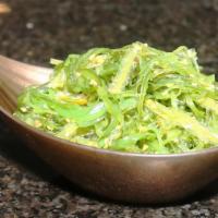 Seaweed Salad · Seaweed, sesame oil and sunomono sauce.