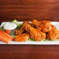 McHale's Wings · Served with blue cheese, carrots and celery.
