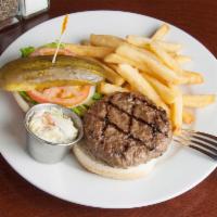 McHale's Burger · Grilled and seasoned to perfection, served on a potato bun. Burgers and sandwiches served wi...