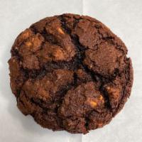 NEW! Chocolate Cookie with Reese's PB Chips! · Our double chocolate chip cookie with Reese's peanut butter chips. A warning for everyone wh...