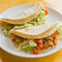 2 Tacos · Protein, cheese lettuce Pico De Gallo