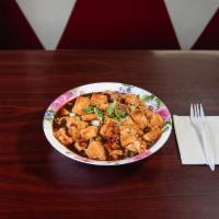 161. Ma Po Tofu · With white or brown rice. Hot and spicy.