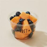 Cantaloupe & Blueberry Pot · Refreshing pot of diced cantaloupe and blueberries.