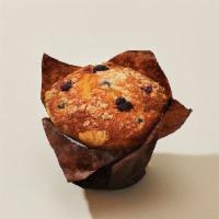 Blueberry Muffin · This delicious muffin is packed with blueberry goodness. 