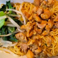 Mie Ayam · Indonesias style chicken noodle, with sprout and veggie 