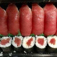Tuna Lovers Dinner with Sushi · Seven pieces of tuna sushi a tuna roll.