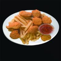 27- Chicken nugget with fries · 8 pieces chickens nugget with fries