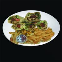 Arbic shawarma with fries  شاورما عربي · 