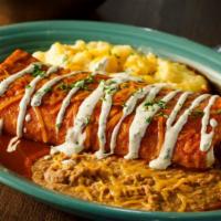 Mas Macho Burrito · This meal satisfied big appetites from 1987-2004. The Mas Macho Burrito. A Monster burrito f...