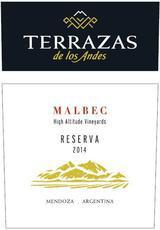 Terrazas Malbec Reserva · Must be 21 to purchase. Presence of roses, violets and ripe black cherry aromas reveals a to...