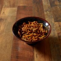 C8 Beef Lo Mein · Served rice and egg roll