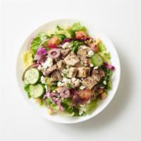 - Chicken Salad · Oregano | Garlic | Cinnamon | Garlic || On Super Green Base