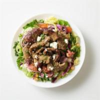 - Gyro Salad · Beef & Lamb | Garlic | Oregano || On Super Green Base