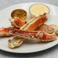 Broiled Alaskan King Crab (1 Lb) · Uni Butter, Grilled Lemon
