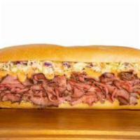 American Wagyu Slaw Be Jo · An extraordinary sub layered with ultra-premium American Wagyu beef, cole slaw, provolone ch...