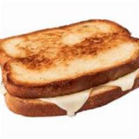 Kid's Grilled Cheese Meal · Provolone cheese on toasted white bread, craisins and a juice box.
