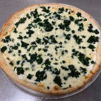 White with Spinach Pizza · 