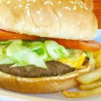 Cheese Burger · served with french fries