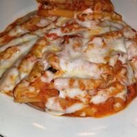 Baked Ziti · Served with bread & Salad. Entree, Half Catering Tray, or Full Catering Tray.