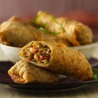 Fried Chicken Egg Rolls · Egg rolls filled with minced vegetables and chicken. Deep-fried to make it crispy outside an...