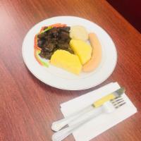3. Liver Breakfast · Served with fried dumplings or boiled dumplings, bananas and yams