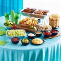Baja Bowl Bar · 15 person minimum. 2 choices of meat, rice and beans, and cheese. Includes guacamole, sour c...