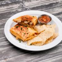 Quesadilla Melt · Grilled chicken, pepper jack cheese, onions, bell peppers, tomatoes and jalapeno cheese tort...