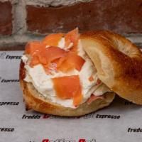 Bagel with Lox Spread · Smoked Salmon mixed with cream cheese