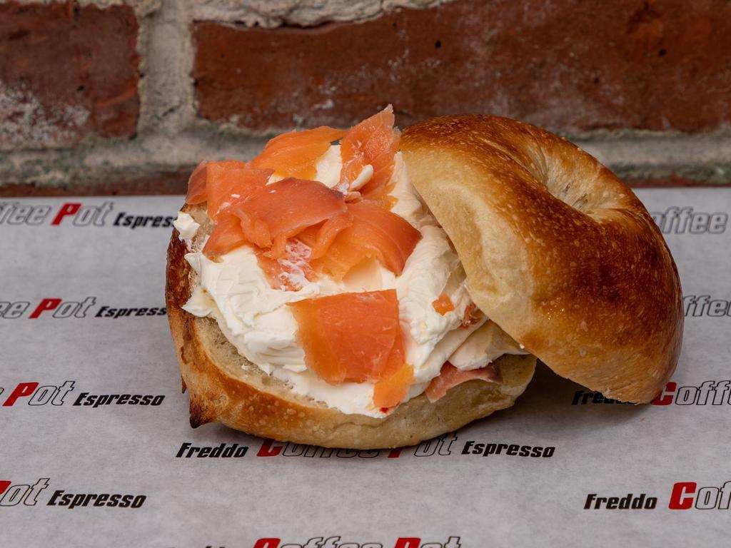 Bagel with Lox Spread · Smoked Salmon mixed with cream cheese