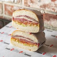 New Yorkers  · Boars' Head Pastrami, Corned Beef, Swiss Cheese, Lettuce, Tomato, with Spicy Mustard