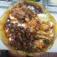 My own burrito bowl  · choose everything you like create your own burrito bowl meats vegetable sauces 