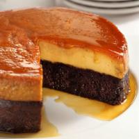 Chocoflan · Custard and chocolate cake.