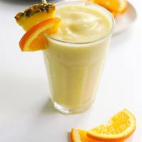 Super Protein  · Orange,banana,pineapple with pineapple juice & choice of protein 