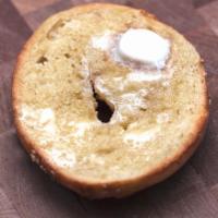 Bagel with Butter  · Boiled and baked round bread roll.