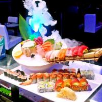 Sushi and Sashimi for 2 · 10 pieces of assorted sushi, 15 piece s of assorted sashimi, California roll, spicy tuna rol...