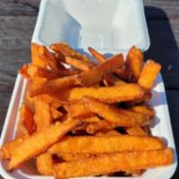 Regular Sweet Potato Fries · Fried sweet potatoes. 