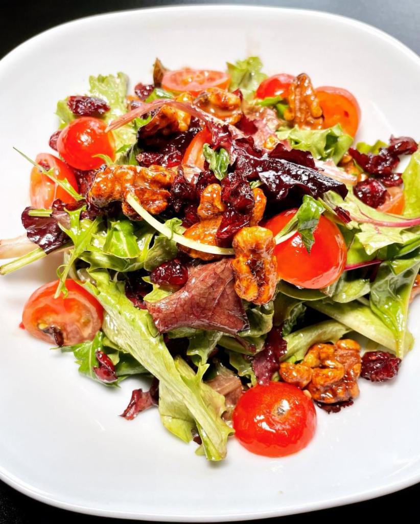 Mixed Green Salad  · Walnuts, cranberries, grape tomatoes, and balsamic vinaigrette.