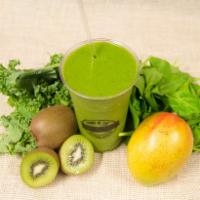 7. The Green Monster Smoothie · 24 oz. of kale, spinach, mango, kiwi and mango puree.